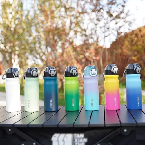 BJPKPK 18 oz Water Bottle with Straw & Handle, Insulated Stainless Flask - Image 6
