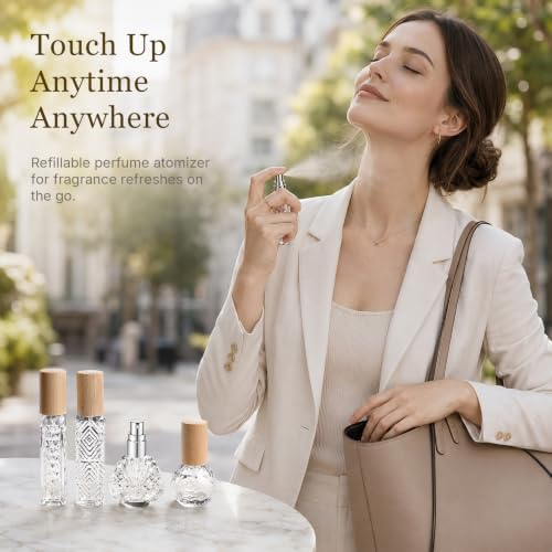 Perfume Bottles, Refillable Spray Bottles (Walnut-10ml,11ml,14ml,15ml,15ml) - Image 7