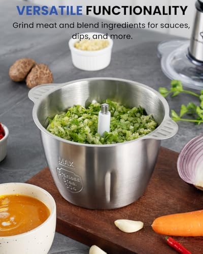 LINKChef Food Processor, 10 Cup Electric Food Chopper, 600W Meat Grinder - Image 6