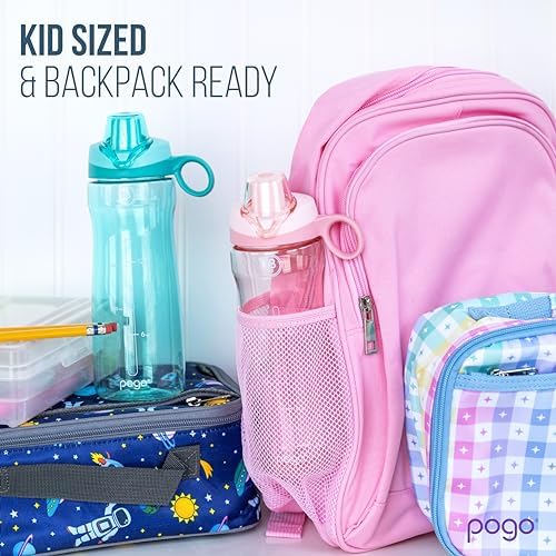 Pogo BPA-Free Tritan Plastic Water Bottle with Chug Lid, 18 Oz, Blue - Image 6