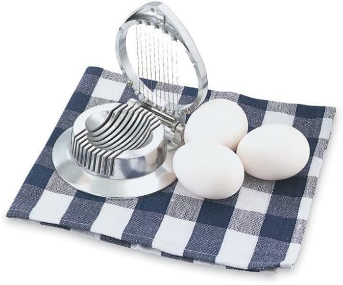 47040 Cast Aluminum 4-1/2" Egg Slicer, Silver