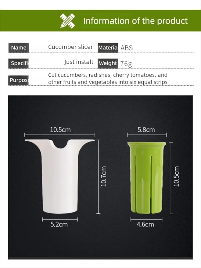 Grape Cutter, Carrot Slicer, Tomato Cutter & Cucumber Slicer in One, Multi Purpose Fruit & Vegetable Cutter,Perfect for Healthy Snacks and Baby Food
