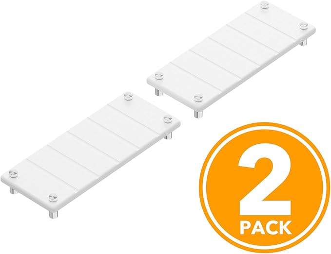 SpaceAid 2 Pack Drying Sink Caddy, Instant Dry Water Absorbing Stone Tray for Sink Organizers, Kitchen Counter Soap Dish Holder Absorbent Coaster, Bathroom Countertop Drying Rack (White)