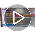 Clear Fridge Organizer, Refrigerator Organizer Bins with Handle, Freezer, Kitchen Cabinet, Pantry Organization, BPA Free Fridge Organizers (12.4 inch 2 Pack)