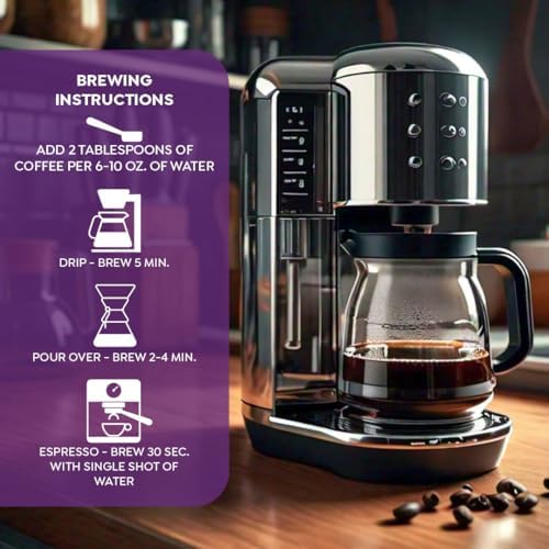 Half Caff Medium Roast Ground Coffee, 1 Bag, (20oz)