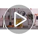 Cocktail Mixing Glass Set,Bar Mixing Set with 20oz Crystal Thick Bottom Glass,Spoon, Jigger,Strainer and Muddle,5 Pieces Cocktail Mixing Glass Kits Perfect for Amateurs and Bartenders