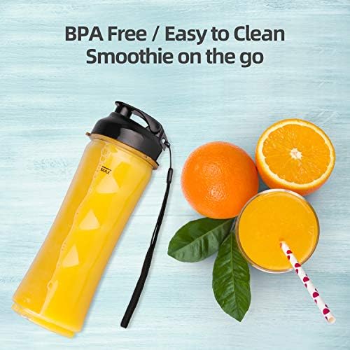 La Reveuse 300W Personal Size Blender (Pink) + 18 oz Replacement Bottle - Image 7