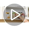 4 Pack Clear Storage Bins, Pantry Organizer Bins with Handle, XL