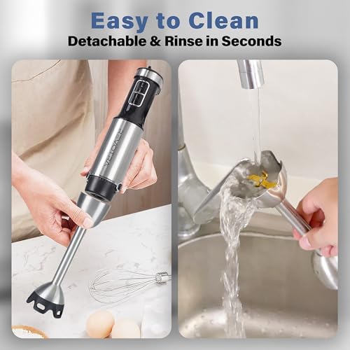 REVOTRA Immersion Blender Handheld, 6 in 1 Hand Blender Stainless Steel - Image 6