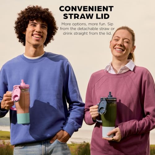Ninja BlendBOSS 26oz Travel Tumbler & Straw, Pink, XSKDB326SLPK1 - Image 5