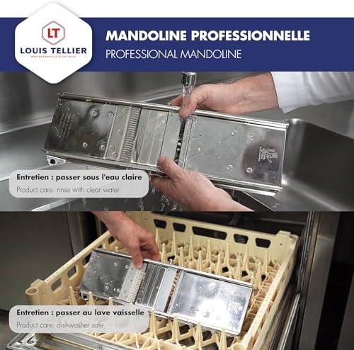 Bron Coucke Stainless Steel Bron Mandolin Slicer Without Pusher 215030 Gray, Without Hand Guard
