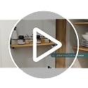 Wooden Spice Rack Wall Mounted, Over the Stove, Kitchen Wall, 2 Pack