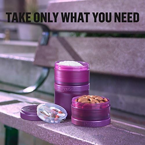ProStak Plastic Pill Organizer and Storage 22 oz Pebble Grey