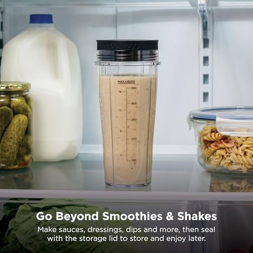 Ninja Nutri-Plus Personal Blender, 900PW, (3) 20oz Cups, Silver, BN301 - Image 6
