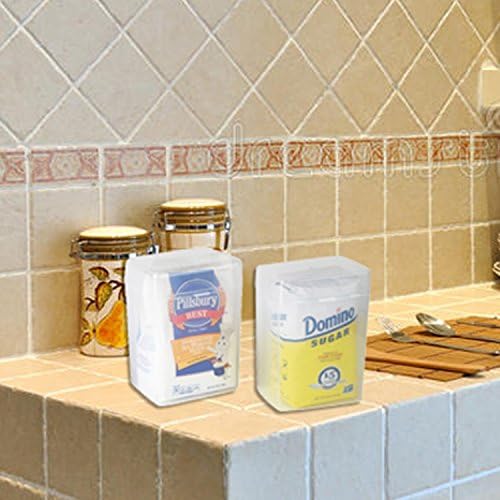 Set of 2-1 Flour Keeper and 1 Sugar Keeper Plastic Storage Container