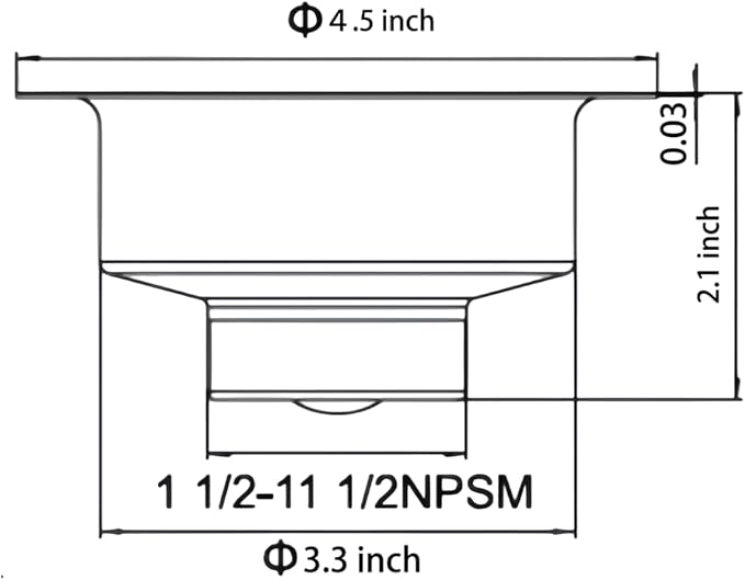 3.5 Inch Kitchen Sink Stainless Steel Drain Strainer and Stopper with 3-Bolt Flange, Drain Basket, Sink Drain Assembly, 3.5 Inch Sink Drain Stopper Plug