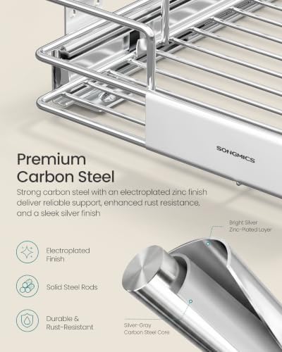 Pull Out Cabinet Organizer 14.6" W x 21.3" D, Easy Pull-Out