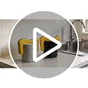 Marble Sponge Holder for Kitchen Sink Countertop Organizer(Black)