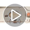 Pour Over Coffee Dripper, Stainless Steel Filter,Easy to Clean Paperless pour over coffee maker,Reusable Filter,Cone Dripper with Removable Cup