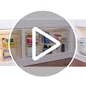 6 Pack Clear Stackable Storage Bins with Lids and Handles, Medium