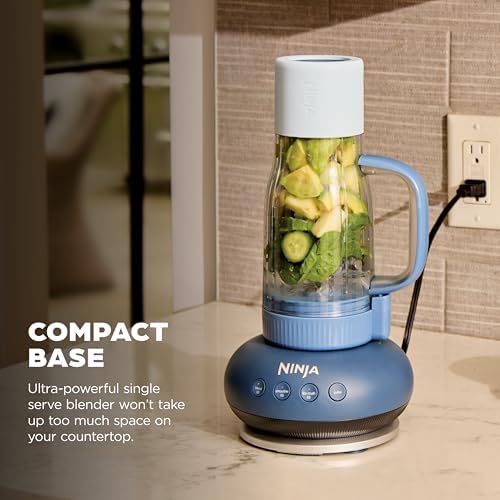 Ninja BlendBOSS Personal Blender, 26oz Tumbler, Frozen Blue, DB351GY1 - Image 6
