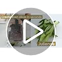 Gramercy Mandoline Slicer for Kitchen with 12 Slice Settings, White Edition