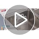 Rustproof Sponge Holder for Kitchen Sink with Suction Cup-White