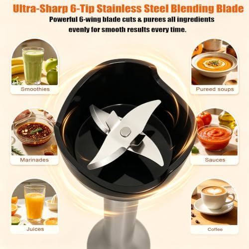 3-in-1 Immersion Blender 1200W 5-Speed Set
