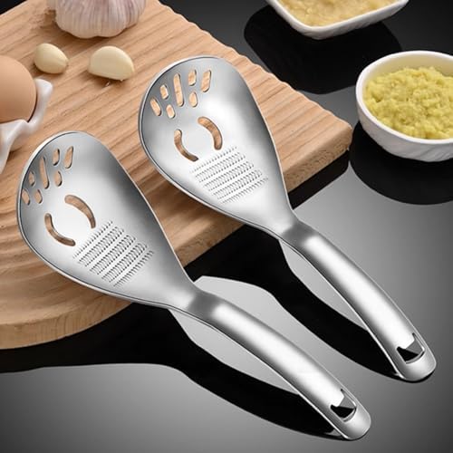 5 in 1 Egg Separator for Raw Eggs, Potato Masher Multifunction Cooking Spoon, Egg Yolk Separator, Grater Plate, Bottle Opener & Slotted Spoon 304 Stainless Steel - Image 7
