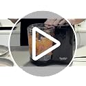 Food Chopper Electric 3-Cup, Pulse & Stainless Steel Blade, Black