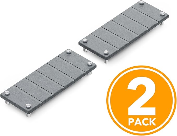 SpaceAid 2 Pack Drying Sink Caddy, Instant Dry Water Absorbing Stone Tray for Sink Organizers, Kitchen Counter Soap Dish Holder Absorbent Coaster, Bathroom Countertop Drying Rack (Gray)