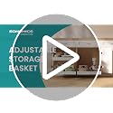 2 Pack Expandable Pull Out Cabinet Organizer 21"Deep 3 Rail Slide