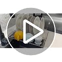 Collapsible Dish Drying Rack, Stainless Steel Folding Dish Rack