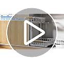 Under Sink Organizer 2 Pack, Double Slide Out Metal Shelf, White