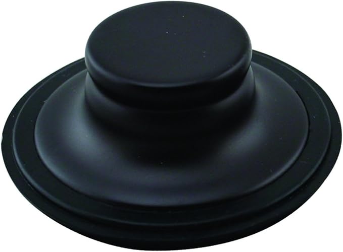 Westbrass A2165-12 4-1/4" OD Post Style Large Kitchen Basket Strainer with Waste Disposal Flange and Stopper Drain Set, Oil Rubbed Bronze