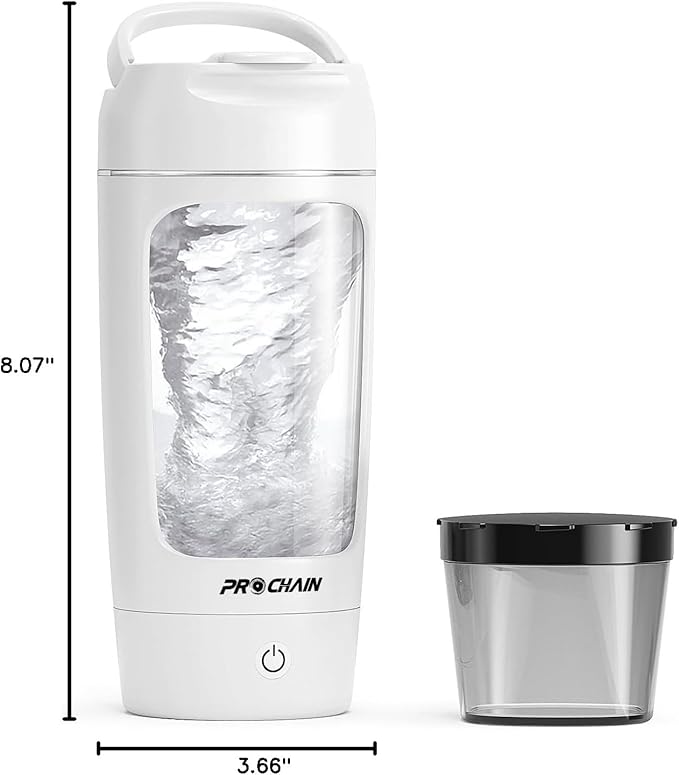 PROCHAIN Electric Protein Shaker Bottle, Shaker Cups for Protein Shakes, Portable Mixer Cup for Sports Nutrition, BPA-Free Tritan, 22oz