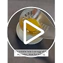 5-in-1 Stainless Steel Cooking Spoon, Multifunctional Kitchen Spoons with Potato Garlic Masher, Egg Yolk Separator, Grater Plate & Metal Slotted Scoop for Stirring Mashing
