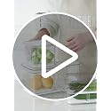 Fridge Produce Saver Food Storage Bin Containers, Refrigerator Food Fruit Vegetables storage Produce Saver Produce Saver Containers, Stackable Freezer Fridge