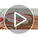 Freshlock (10-Pack) Mixed Sizes Airtight Glass Food Storage Set
