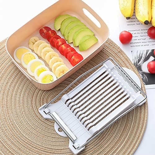 FENGCHEN Spam Slicer, Easy Luncheon Meat Cutter with Stainless Wires, Multi-purpose Soft Food Cutter for Luncheon Meat, Fruit of Kitchen Home Use, Durable and Rust Resistant Food Prep Accessory,White - Image 6