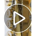 360-Rotating Kitchen countertop Stainless Steel Spice Rack, Apricot Leaf Appearance Pattern, Equipped with 20 Food Grade Glass cans (Gold + White, Five Floors of 20 Spice cans)