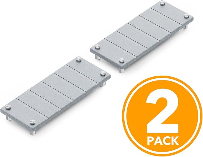SpaceAid 2 Pack Drying Sink Caddy, Instant Dry Water Absorbing Stone Tray for Sink Organizers, Kitchen Counter Soap Dish Holder Absorbent Coaster, Bathroom Countertop Drying Rack (Light Gray)