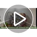 Soda Can Dispenser for Refrigerator with Lids, Stackable, 2 Pack