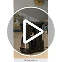 5-Cup Coffee Maker with Stainless Steel Carafe, Coffee Machine with Removable Water Reservoir, Charcoal Water Filter, 30-Minute Keep Warm, and Brew Pause, DCC-5570NAS, Stainless Steel