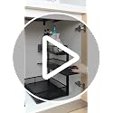 Under Sink Organizer, 2-Pack 3-Tier Height Adjustable Thickened Metal Pull out Cabinet Organizer Shelf, Slide out Storage Drawer Rack for Bathroom Kitchen Pantry Home Laundry Organization