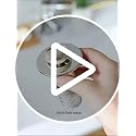 4Pack Bathroom Sink Drainer Hair Catcher, Pop Up Sink Drain Stopper with Filter Basket, Universal Drain Plug for Sink Drain, Stainless Steel Sink Drain Cover with Basket for Bathroom Stopper