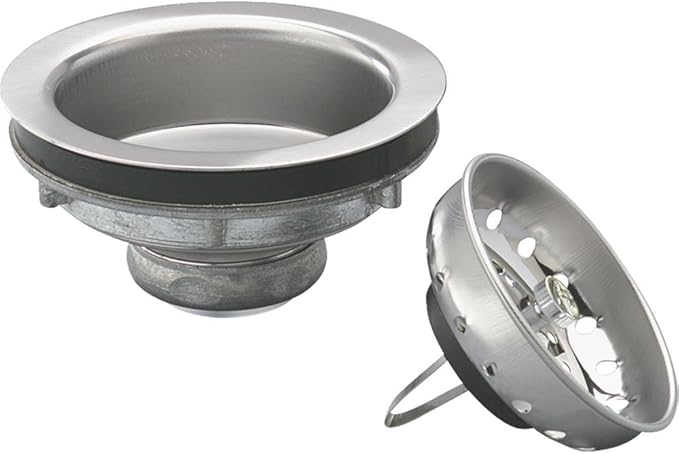Keeney 1437SS Sink Strainer with Spring Style Basket, Stainless Steel