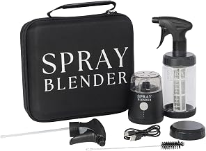 Create Plant-Based Sprays in Minutes with Powerful Electric Blender & Glass Spray Bottle, Perfect for BBQ, Grilling & BPA-Free, Food-Grade