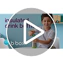 Insulated Water Bottle for Kids, 12 oz Toddler Water Bottle