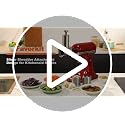 Large Stainless Steel Slicer Shredder Attachment for KitchenAid Mixers, Dishwasher Safe Salad Maker, Cheese Grater Accessories with 3 Blades & 1 Knob Thumb Screw